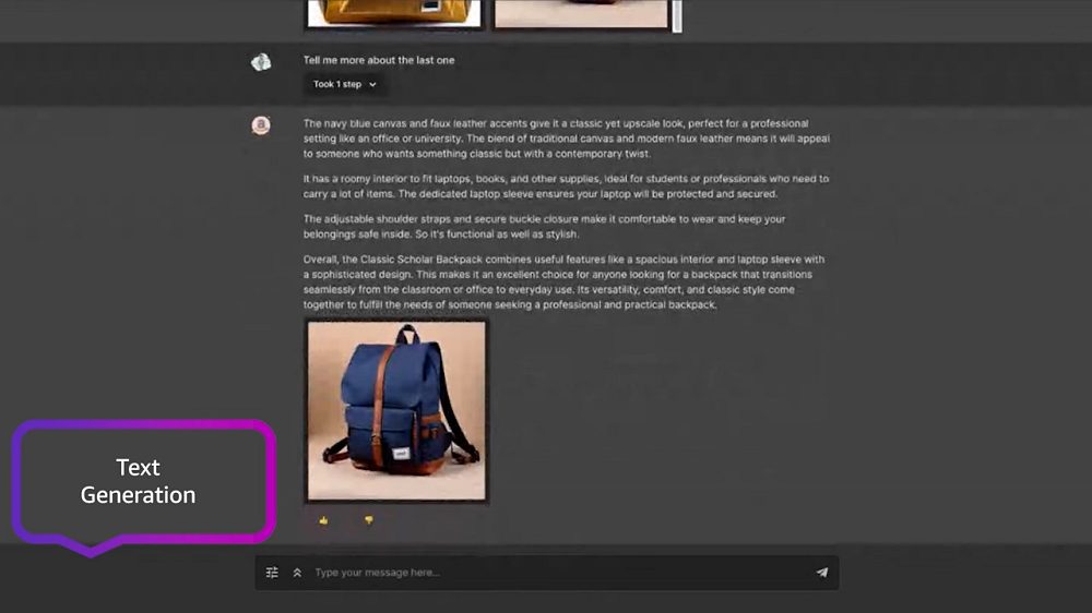 Generazione testo con Amazon Titan Generator