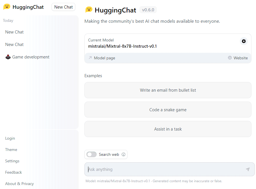 HuggingChat