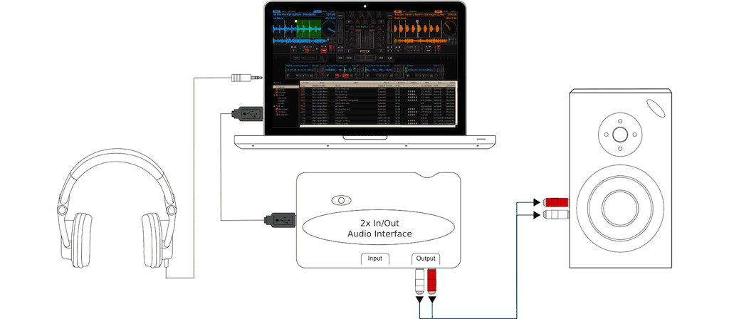 Mixxx, configurazione scheda audio