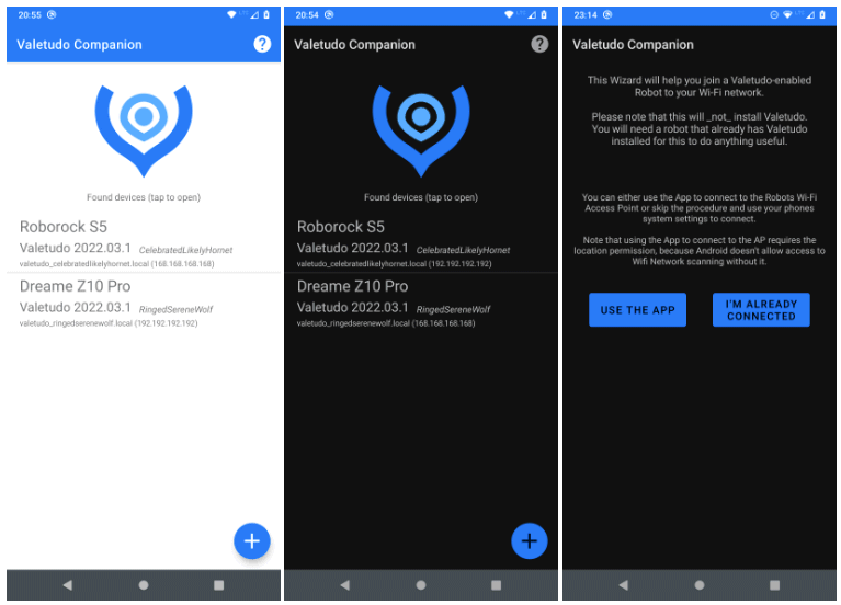 Valetudo Companion Android