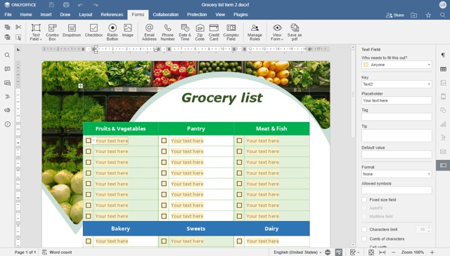 Moduli su PDF con OnlyOffice Docs 8.0