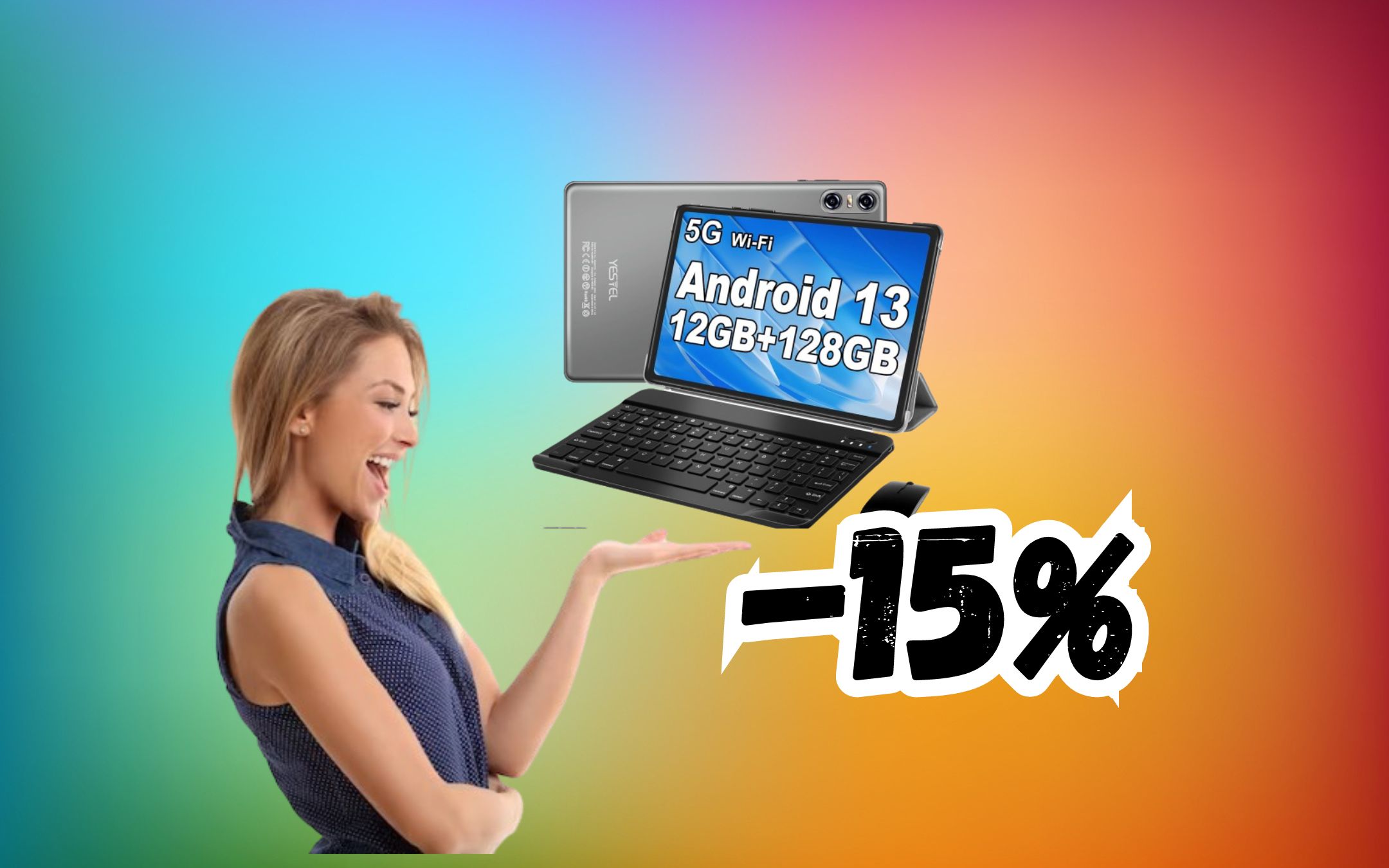 Il tablet che costa meno di 90 EURO con Android 13 e display da 10