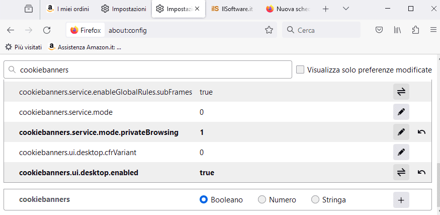 Blocco banner cookie siti Web con Firefox