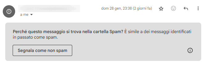 Classificazione email spam Gmail