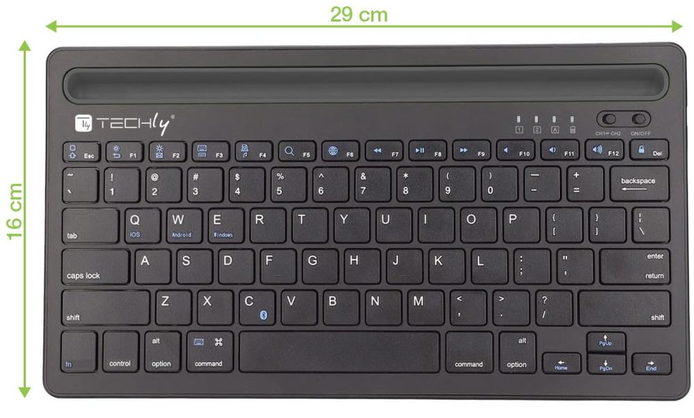 Dimensioni tastiera wireless Techly