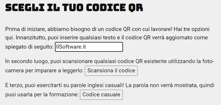 Leggere codice QR