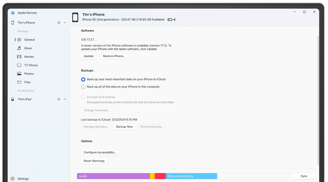 Dispositivi Apple - Nuova app per Windows 10 e Windows 11