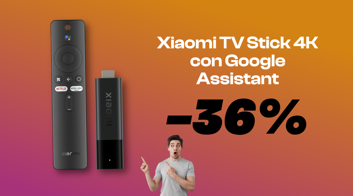Qualsiasi televisore diventa smart con lo Xiaomi TV Stick 4K (-36%)