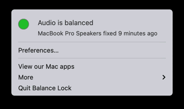 Bilanciamento audio Mac anomalo