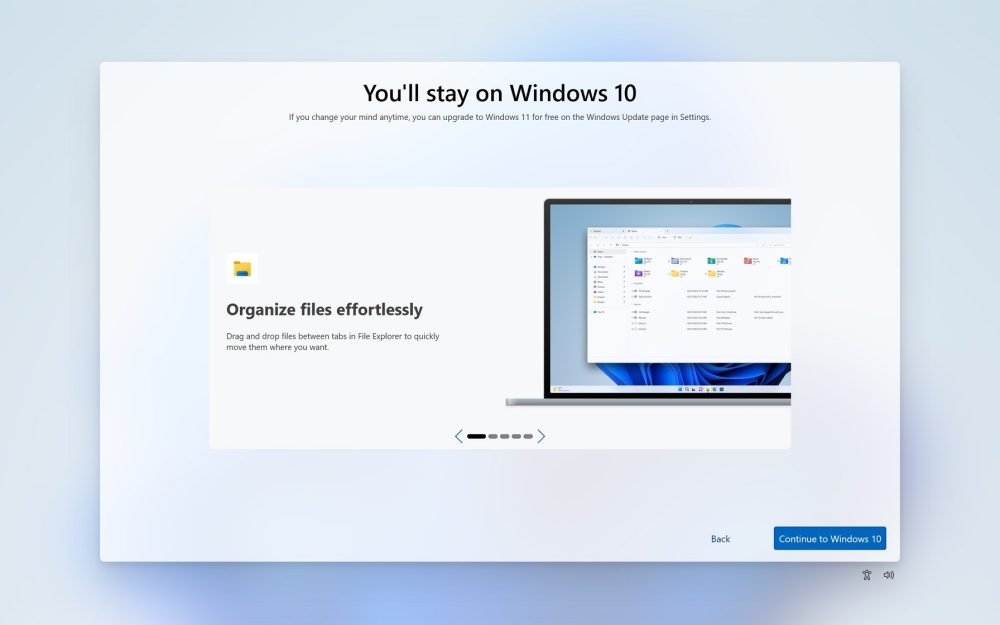 Conservare Windows 10 senza passare a Windows 11
