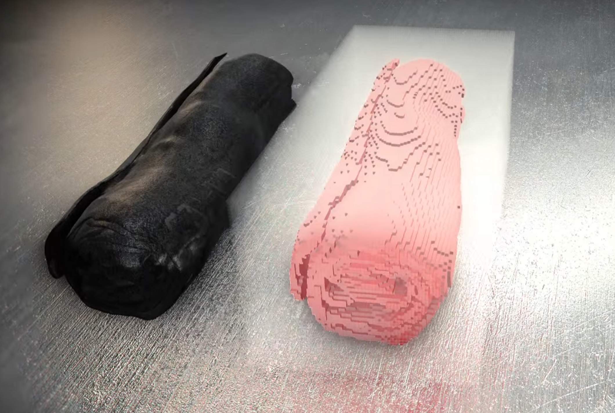Ricostruzione 3D rotolo papiri di Ercolano