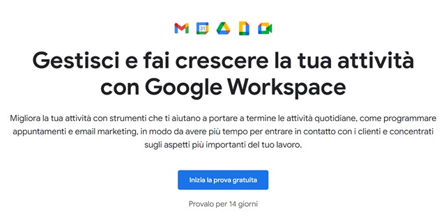 google workspace prova gratuita