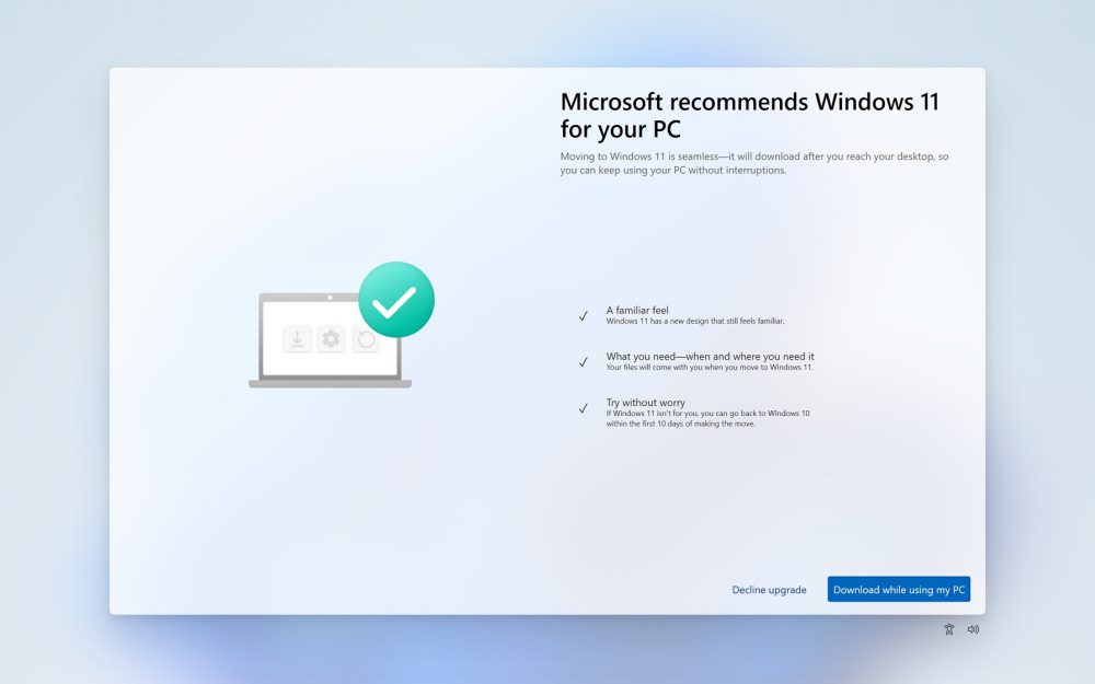 Passaggio gratuito da Windows 10 a Windows 11
