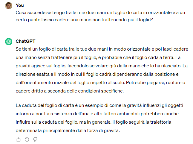 Interazioni spazio fisico modello generativo