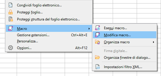 Modifica codice VBA LibreOffice