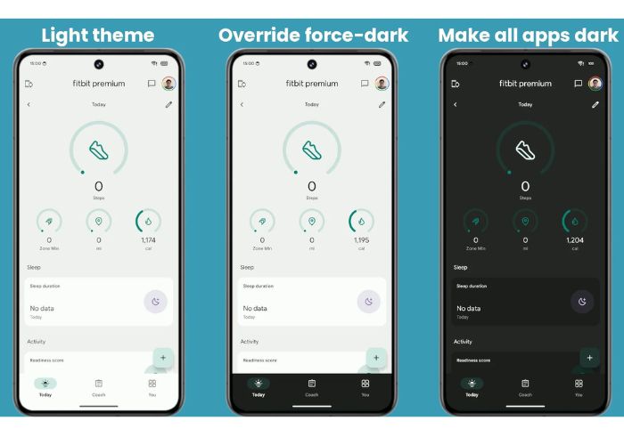Dark Mode Android 15 su tutte le app image 2
