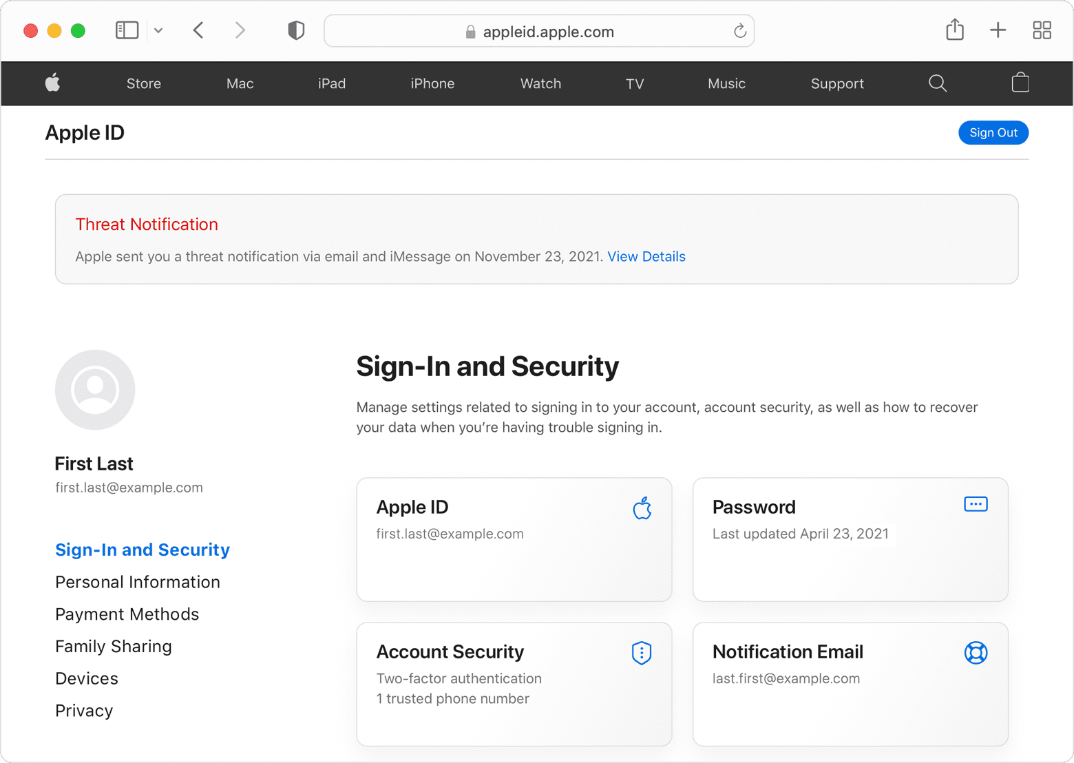 Apple ID - Avviso minaccia spyware mercenario