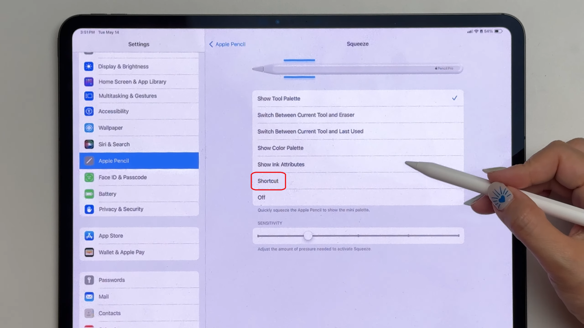 Apple Pencil Pro - Funzione Squeeze