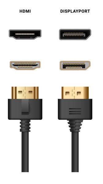 Porte HDMI DisplayPort