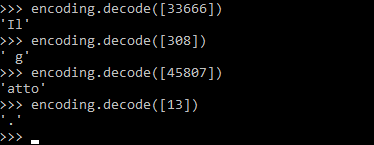 Decodifica token LLM codice Python