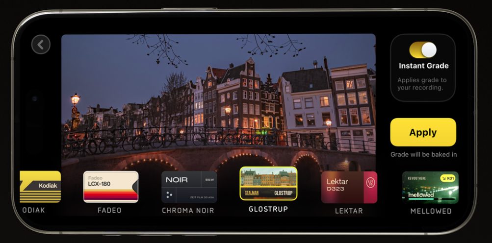Registrazione video Kino per iPhone