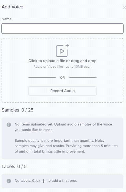 Clonare voce con Eleven Labs