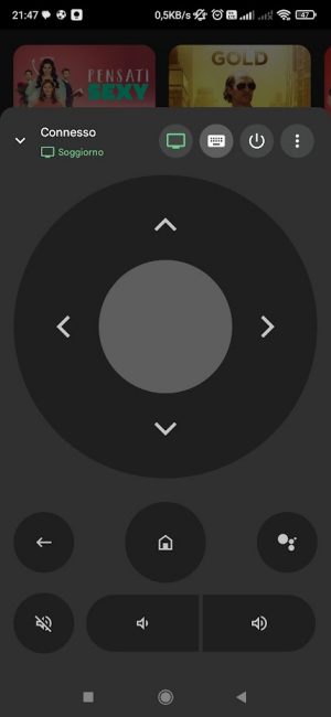 Controlli telecomando Chromecast con Google TV