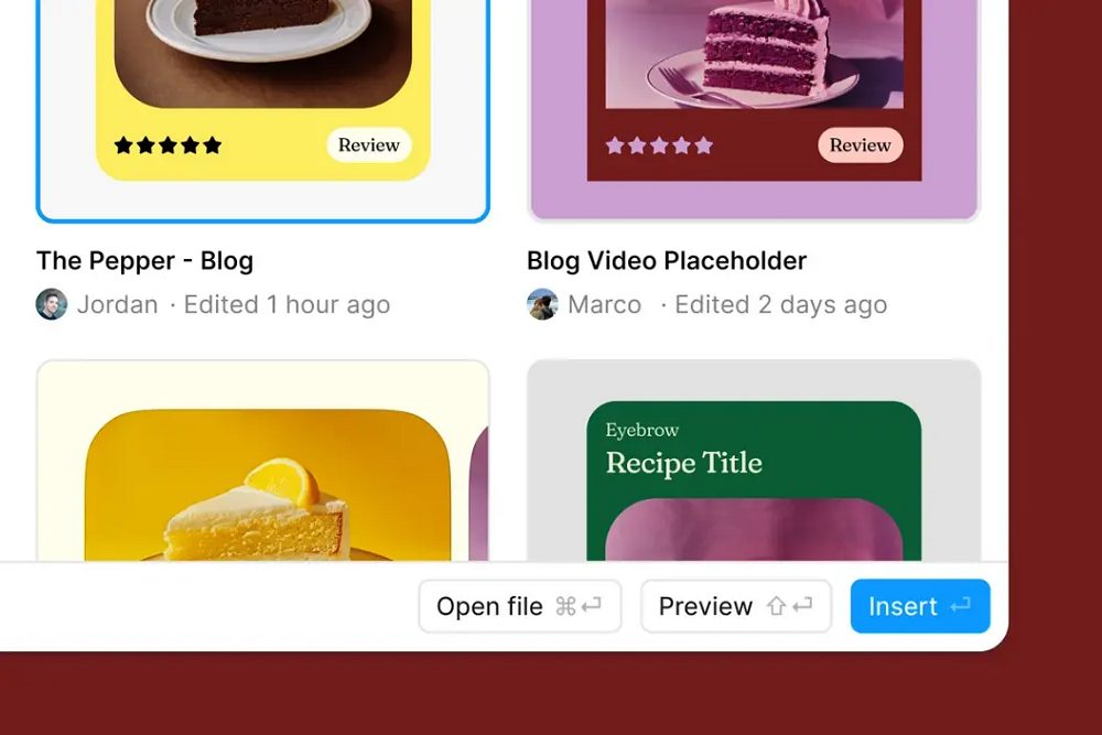 Visual Search Figma, ricerca del design migliore