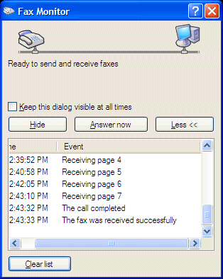 Ricezione fax Windows