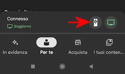 Telecomando Chromecast smartphone Bluetooth