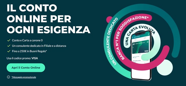 conto a canone zero