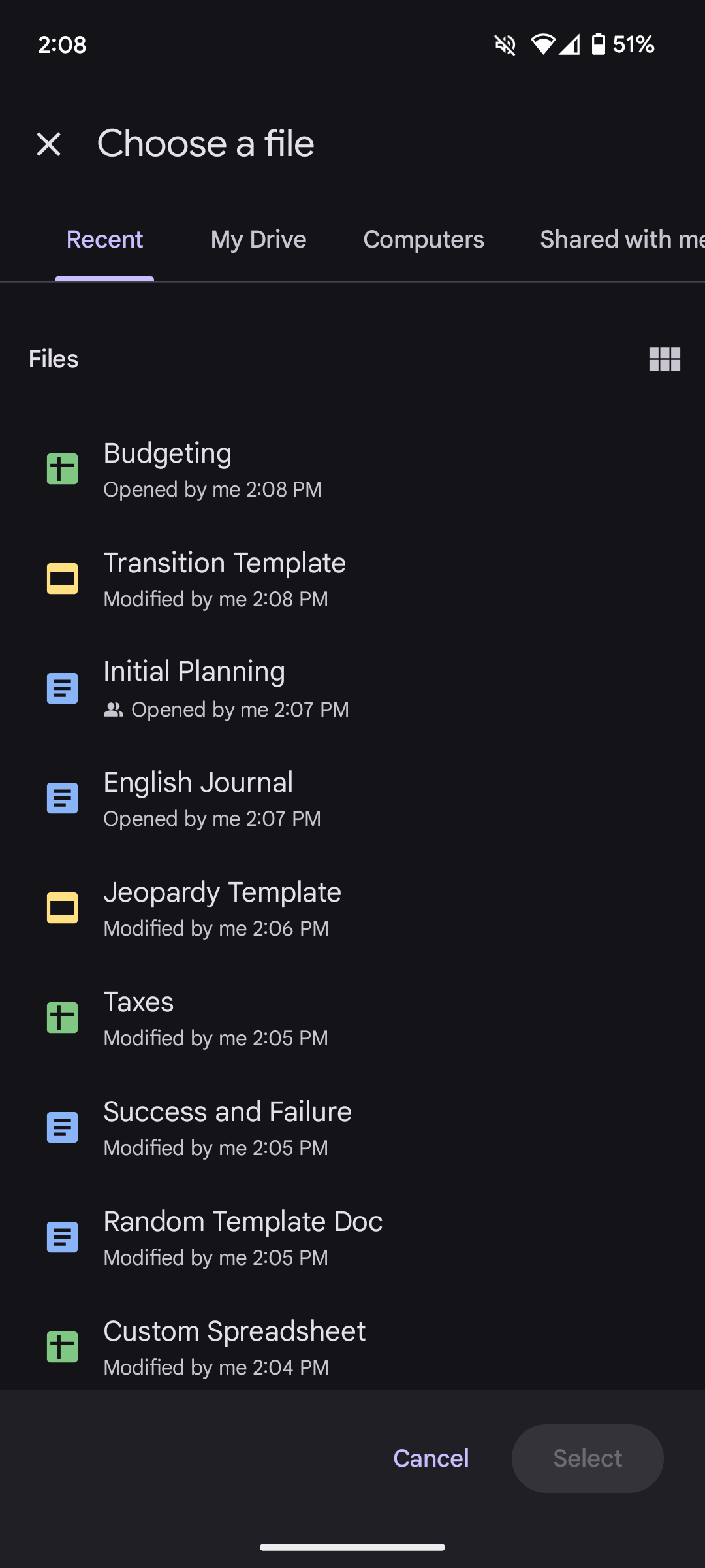 Nuovo Selettore Google Drive