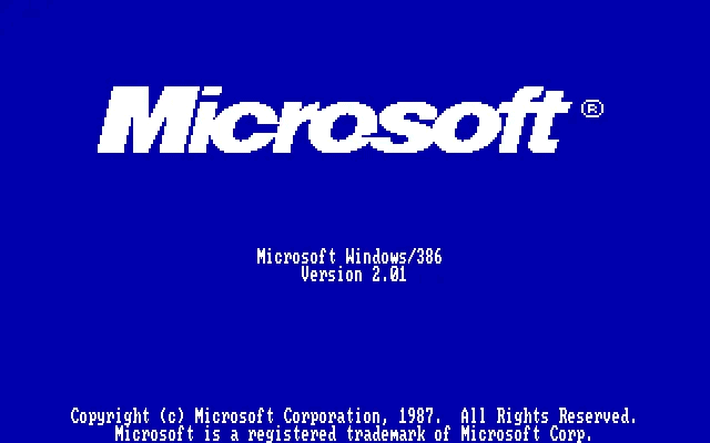 Windows 2.0 avvio ambiente operativo