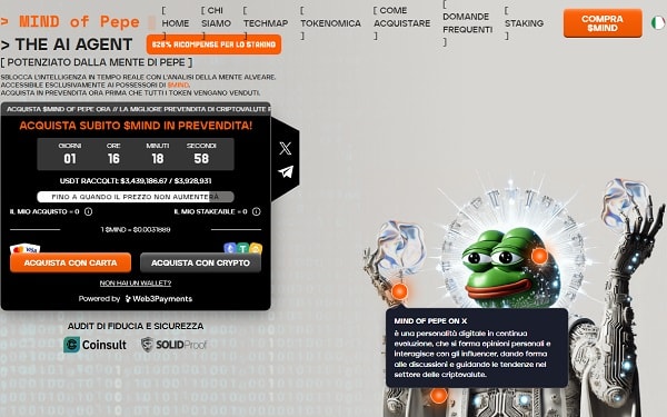 Mind Of Pepe: una delle criptovalute che esploderanno basata su IA e meme coin