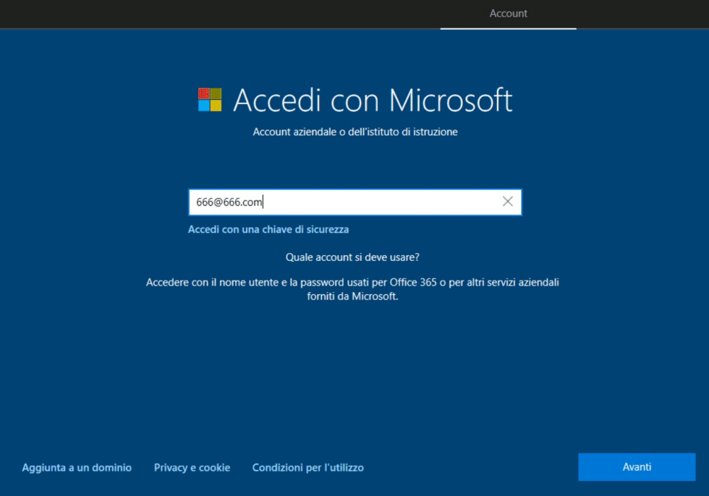 Account Microsoft Windows 10 Enterprise LTSC