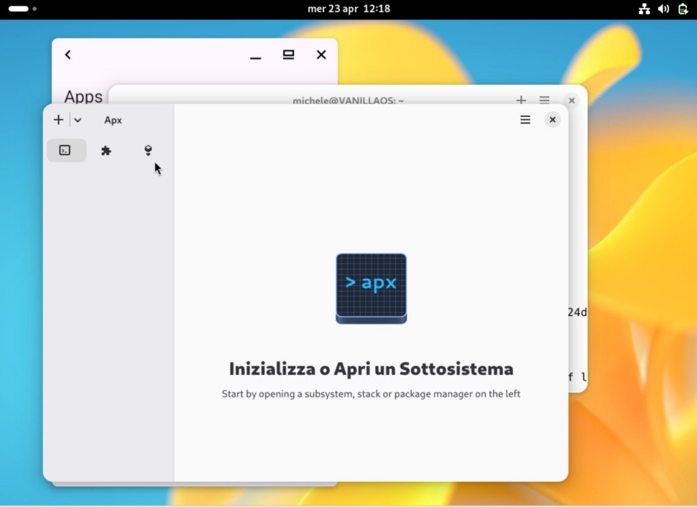 Container Linux APX Vanilla OS
