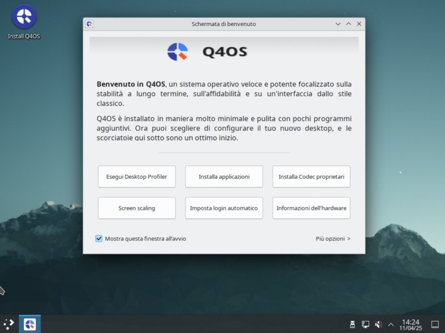 Desktop Q4OS