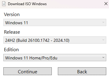 Download ISO Windows 11 con Fido