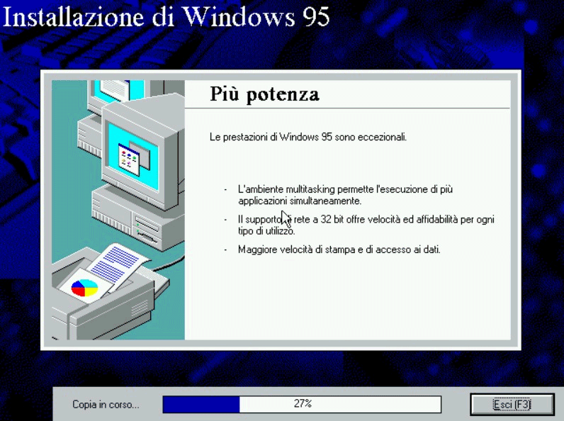 Installazione Windows 95