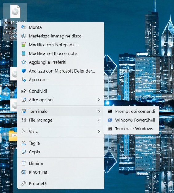 Shell menu contestuale Windows 11