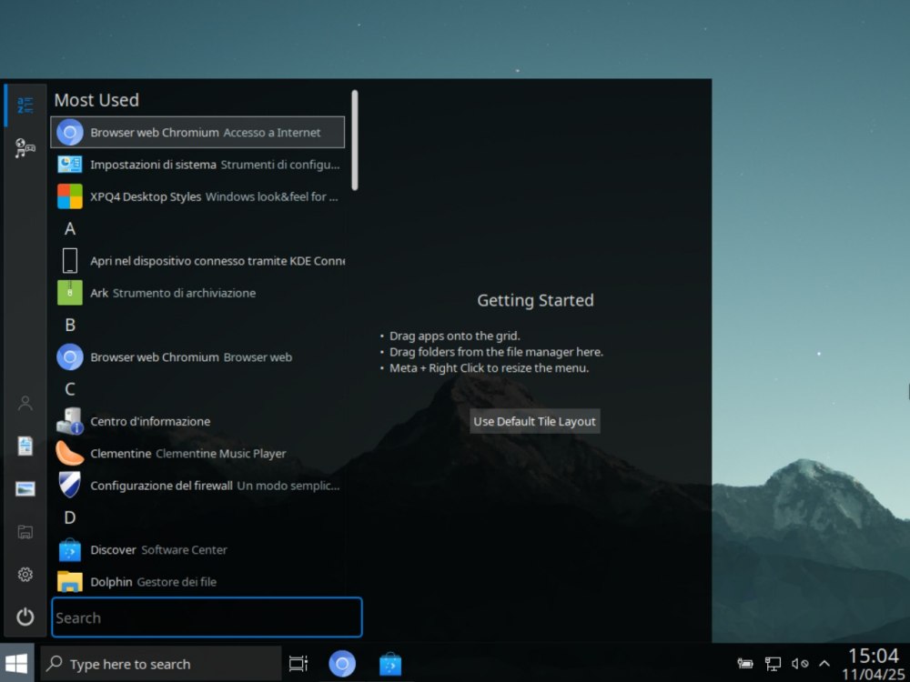 Tema Windows 10 Q4OS