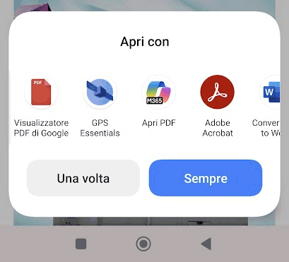 Apertura file PDF su Android