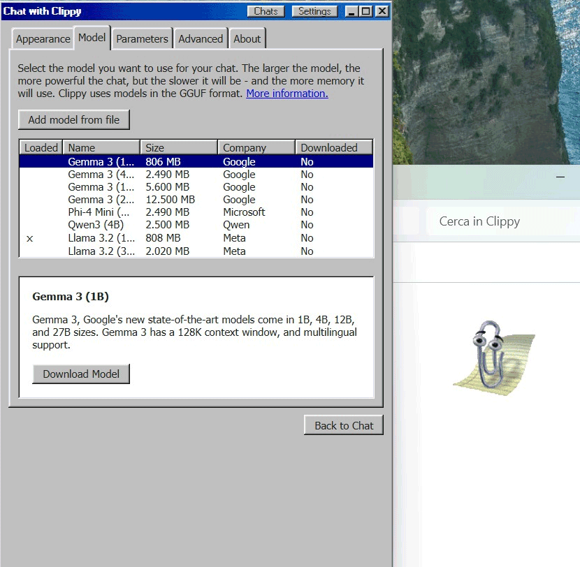 Clippy assistente digitale AI con LLM