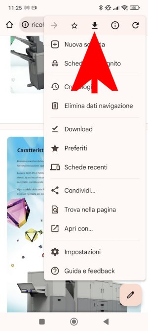 Download file PDF da Chrome per Android