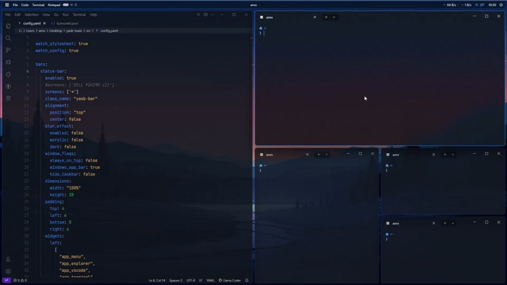 Finestre affiancate in Windows con Komorebi