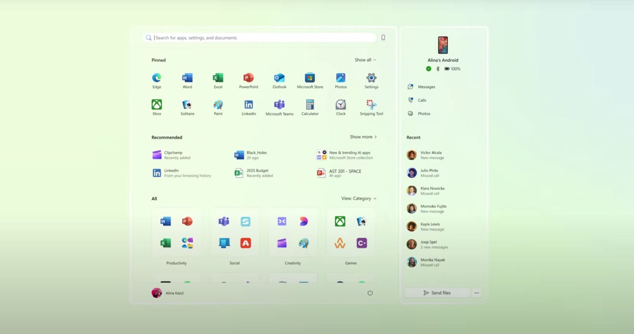 E’ ufficiale: il nuovo menu Start di Windows sarà così