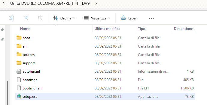 Setup Windows 10 e aggiornamento in-place