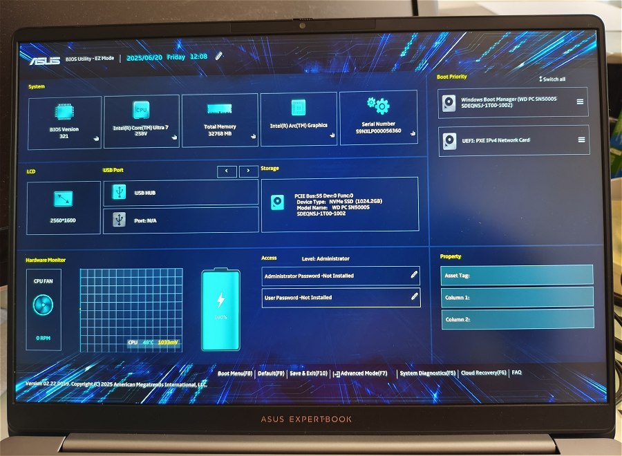 BIOS UEFI ASUS