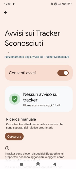 Scansione AirTag Android
