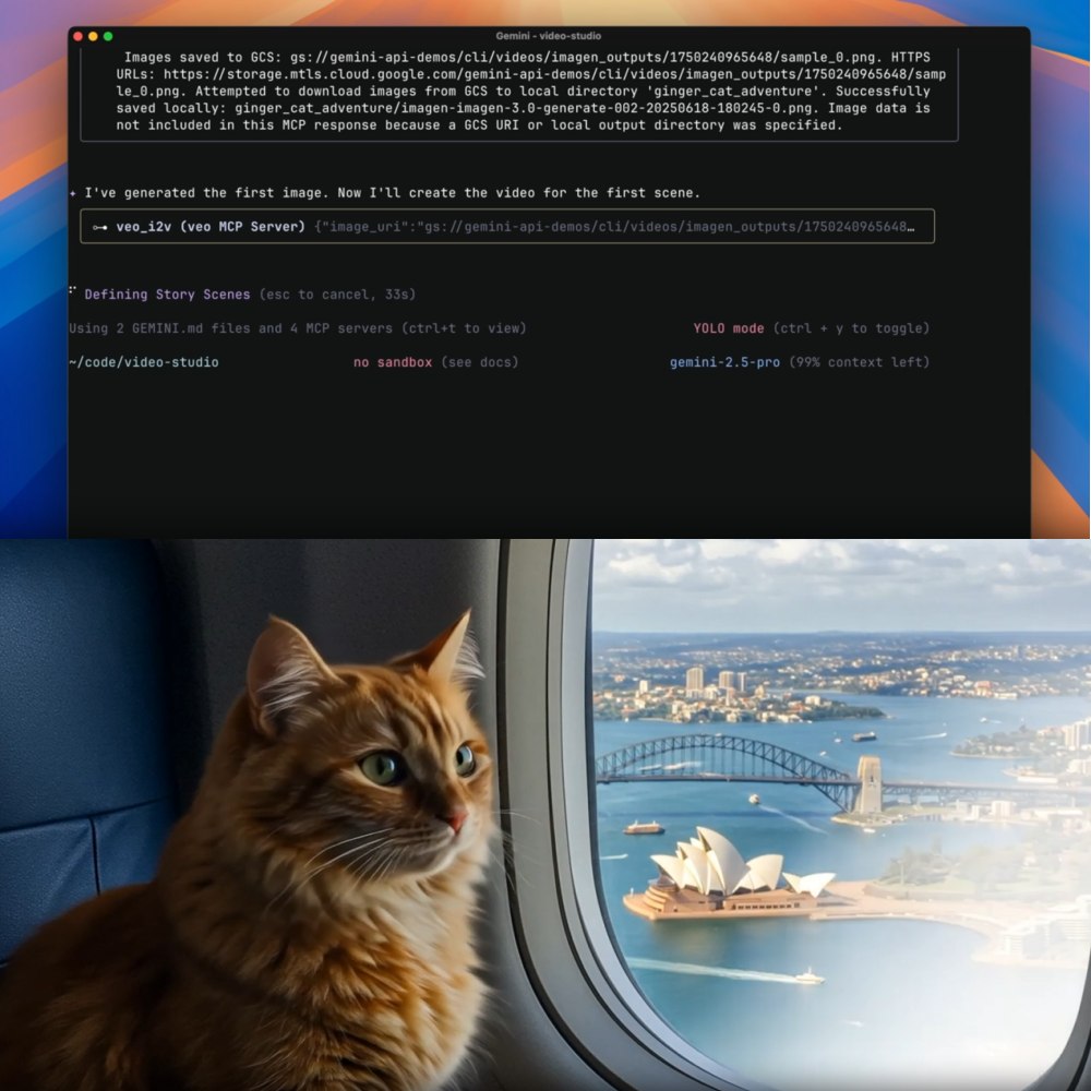 Gemini CLI genera video con Veo e Imagen